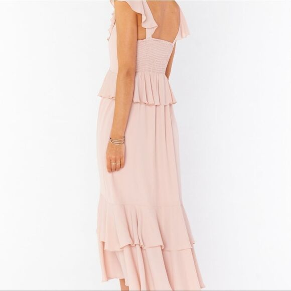 Show me your MuMu Reese Ruffle Dress 👗 Size large NWT - Picture 3 of 7